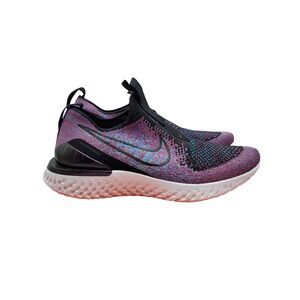 Nike Epic Phantom React Flyknit Running Shoes Womens Sz 5 Black New  BV0415-002